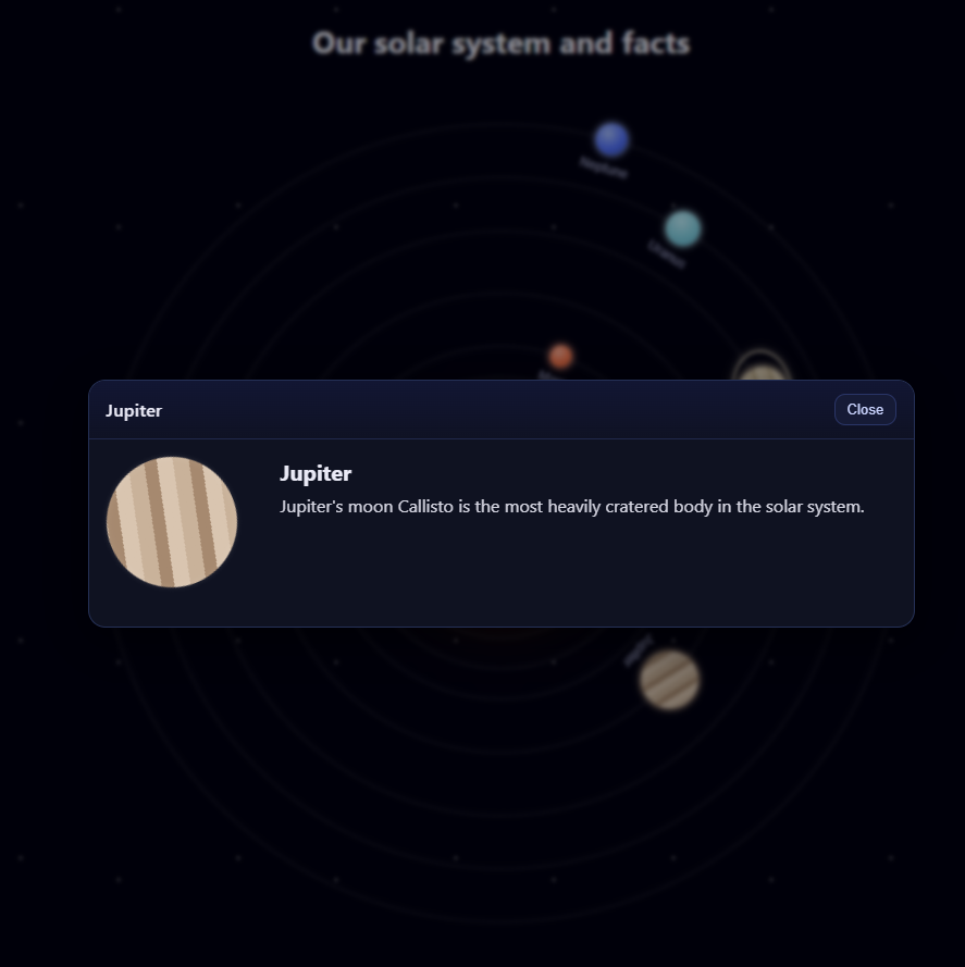 Solar System Planet Selection