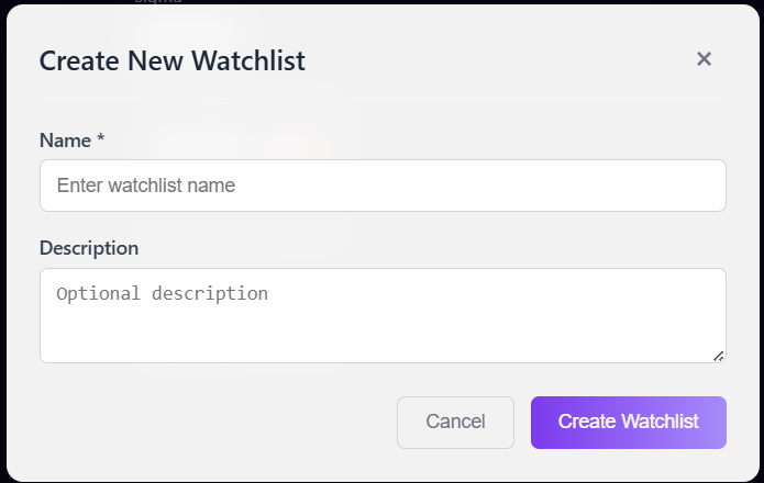 Watchlist App Screenshot 3